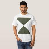 T-shirt Hourglass Moss Green Tee texturé (Devant entier)