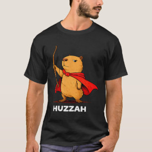 T-shirt Hourra capybara archerie drôle arc mème nouveauté