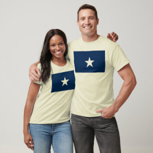 T-shirt Hourras pour le drapeau bleu mignon