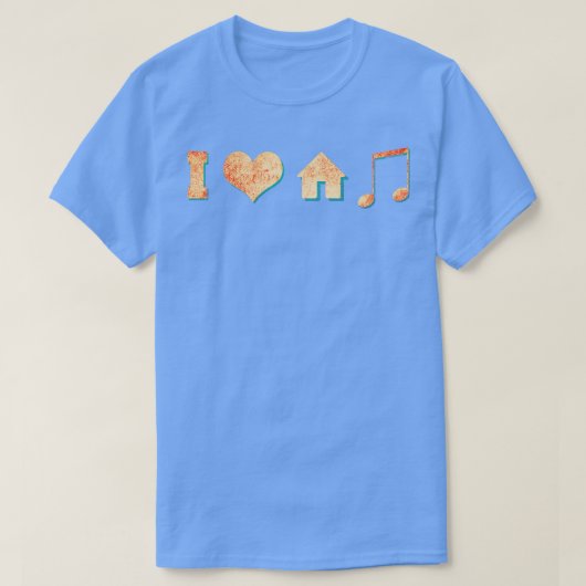 T-shirt House Music 4 (Design devant)