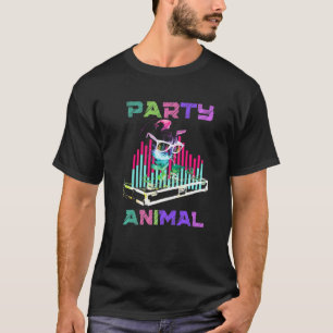 T-shirt House Music Rave Cat Party Animal Kitty Dj Youth C