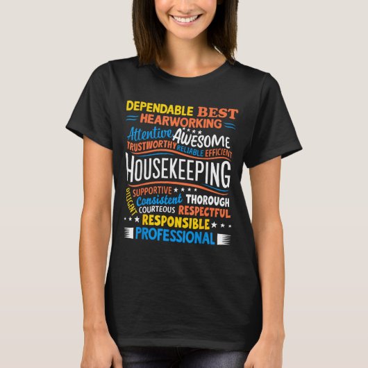 T-shirt Housekeeng Appreciation Environmental Services Wee (Devant)
