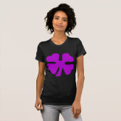 T-shirt Housse à quatre feuilles - violet (Devant entier)