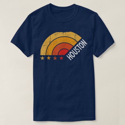 T-shirt Houston Retro Vintage (Design devant)