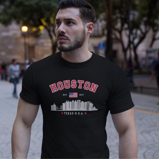 T-shirt Houston Texas Modern Skyline