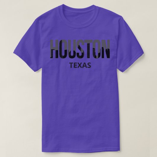 T-shirt Houston Texas Skyline Pride I (Design devant)