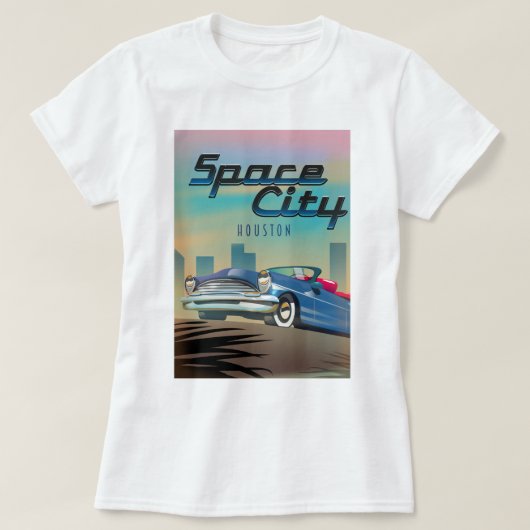 T-shirt Houston, ville de l'espace (Design devant)