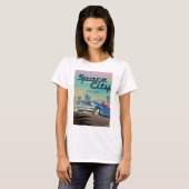 T-shirt Houston, ville de l'espace (Devant entier)