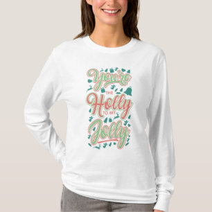 T-shirt Houx de Noël pour mes joyeuses et drôles de fêtes