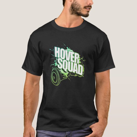 T-shirt Hoverboard Green Gyro du Cool de l'équipe stationn (Devant)