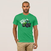 T-shirt "How I Roll" avec tracteur Green Farm (Devant entier)