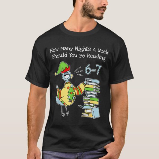 T-shirt How Many Nights A Week Should You Be Reading 6–7 F (Devant)