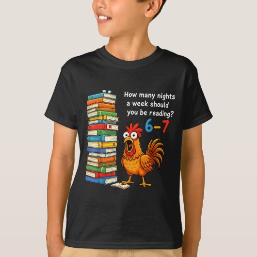 T-shirt How Many Nights A Week Should You Be Reading 6–7 T (Devant)
