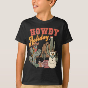 T-shirt Howay Noël Western Country Lights Tre