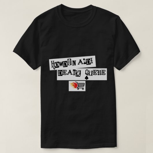 T-shirt Howdon Aldi Death Queue - Sam Fender (Design devant)