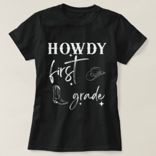 T-shirt Howdy Chemise d'enseignant de première année, Ense