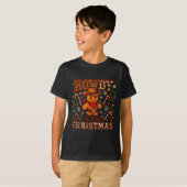 T-shirt Howdy Christmas Cowboy Gingerbread Design  (Devant entier)