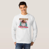 T-shirt Howdy Christmas Cowboy Père Noël (Devant entier)