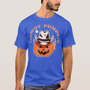 T-shirt Howdy Citrouille Cowboy Rodeo Western Country Fall