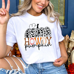 T-shirt Howdy Citrouille Fall