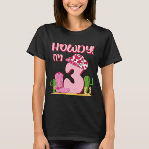 T-shirt Howdy Cowgirl 3e anniversaire Western Country Sout