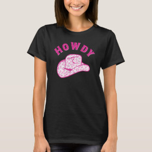 T-shirt Howdy Cowgirl Casquette Rodéo Vintage Pays de l'Ou