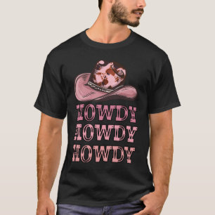 T-shirt Howdy Cowgirl & Cowboy Western Rodeo
