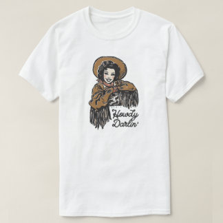T-shirt Howdy Darlin' Cowgirl