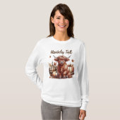 T-shirt Howdy Fall Highland Cow (Devant entier)