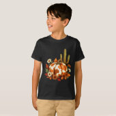 T-shirt Howdy Fall Pumpkin Retro Western Cowboy Cow Hallow (Devant entier)
