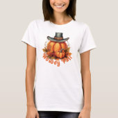 T-shirt Howdy Fall - Vibes d'automne rustiques (Devant)