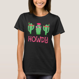 T-shirt Howdy Funny Western Cactus Cartoon Characters