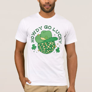 T-shirt Howdy Go Lucky Whimsy Country élégant