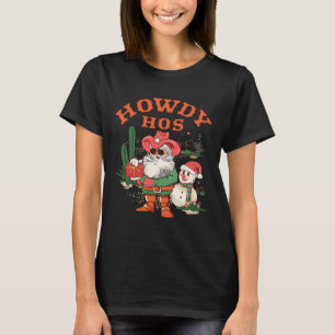 T-shirt Howdy Hos Funny Père Noël Noël