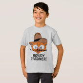 T-shirt HOWDY PARDNER ! (partenaire Howdy) Cowboy Cat (Devant entier)