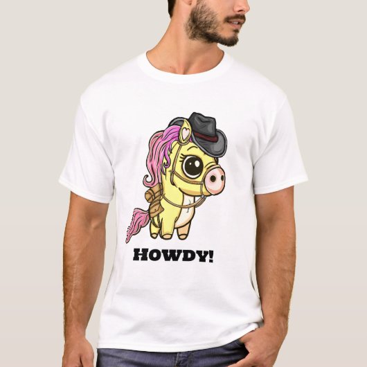 T-shirt Howdy Partner Pony (Devant)