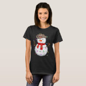 T-shirt Howdy Snowman Funny Cowboy Hat Western Christmas 2 (Devant entier)