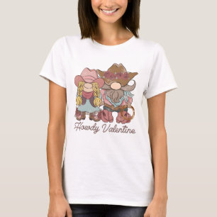 T-shirt Howdy Valentine Country Gnomes
