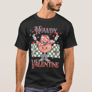 T-shirt Howdy Valentine Retro Super Western Valen