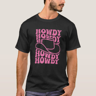 T-shirt Howdy Western Rodeo Country Southern Cowgirl Vinta