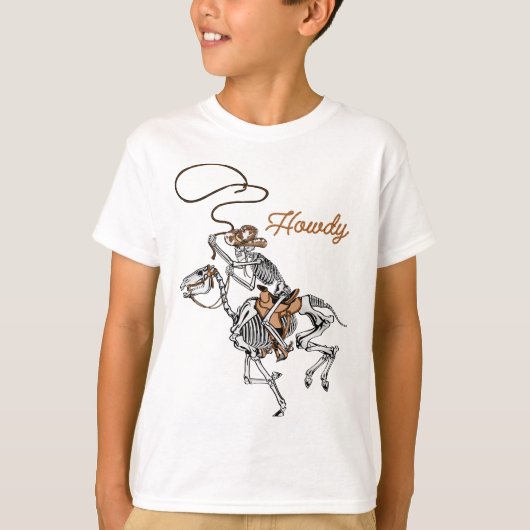 T-shirt howdy Y'all Texas Cowboy (Devant)