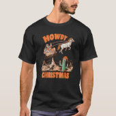 T-shirt Howley Christmas Santa Hat Retro Western Family Pa (Devant)