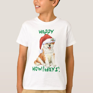 T-shirt Howliday heureux Akita