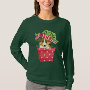 T-shirt Howlidays heureux Sheltie