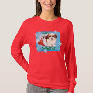 T-shirt Howlidays heureux Shih Tzu