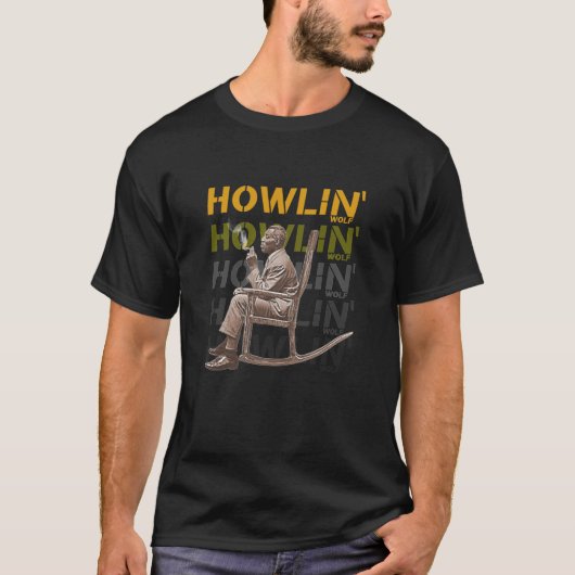 T-shirt Howlin Wolf Soul Man Rockin Président (Devant)