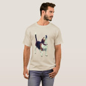 T-shirt Howling Beagle mignon chien (Devant entier)