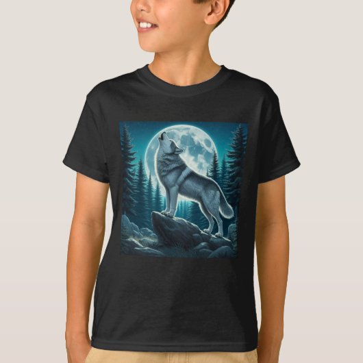 T-shirt Howling Wolf (Devant)