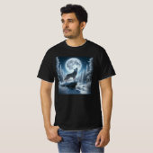 T-shirt Howling Wolf In Winter (Devant entier)