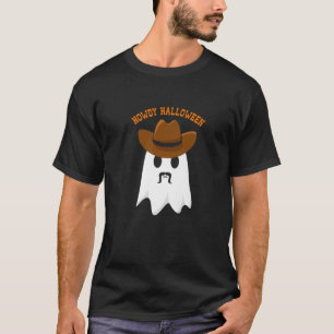 T-shirt Howly Halloween Ghost Avec Cowboy Casquette Et Han